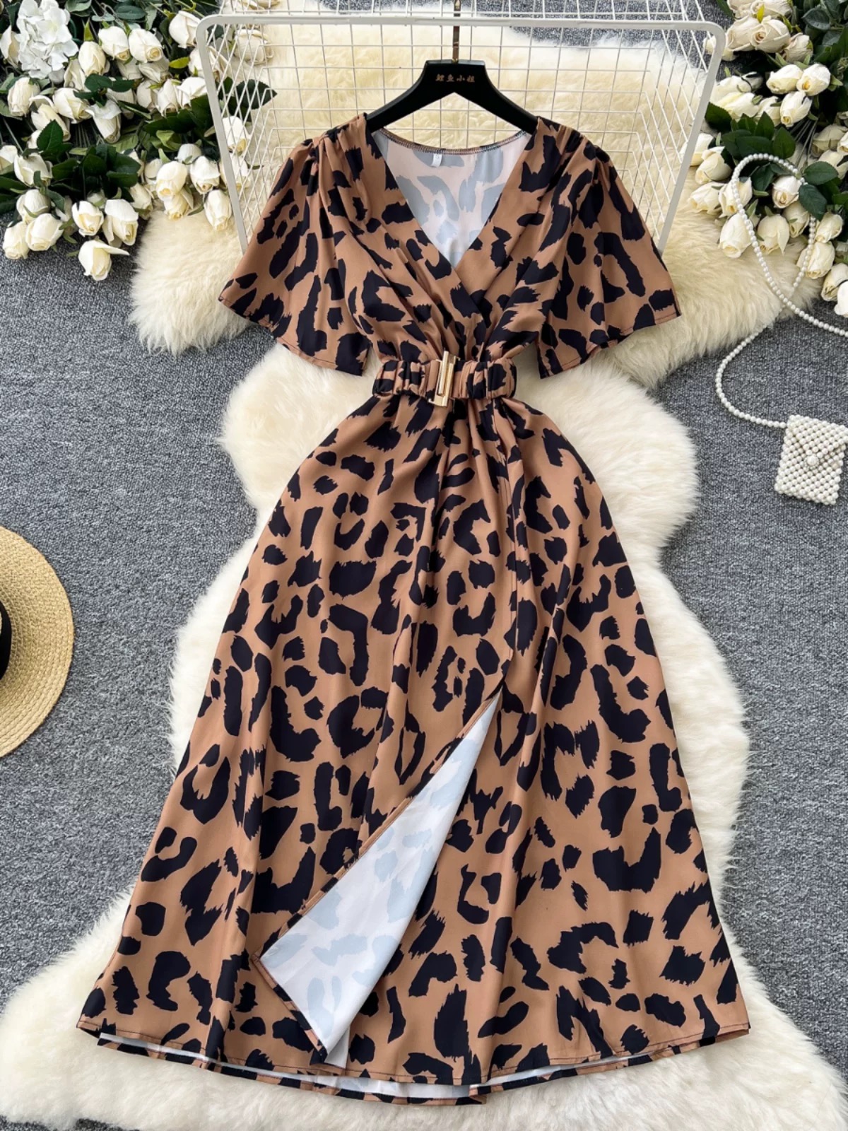 Enchanted dreams print dress  CD865 image